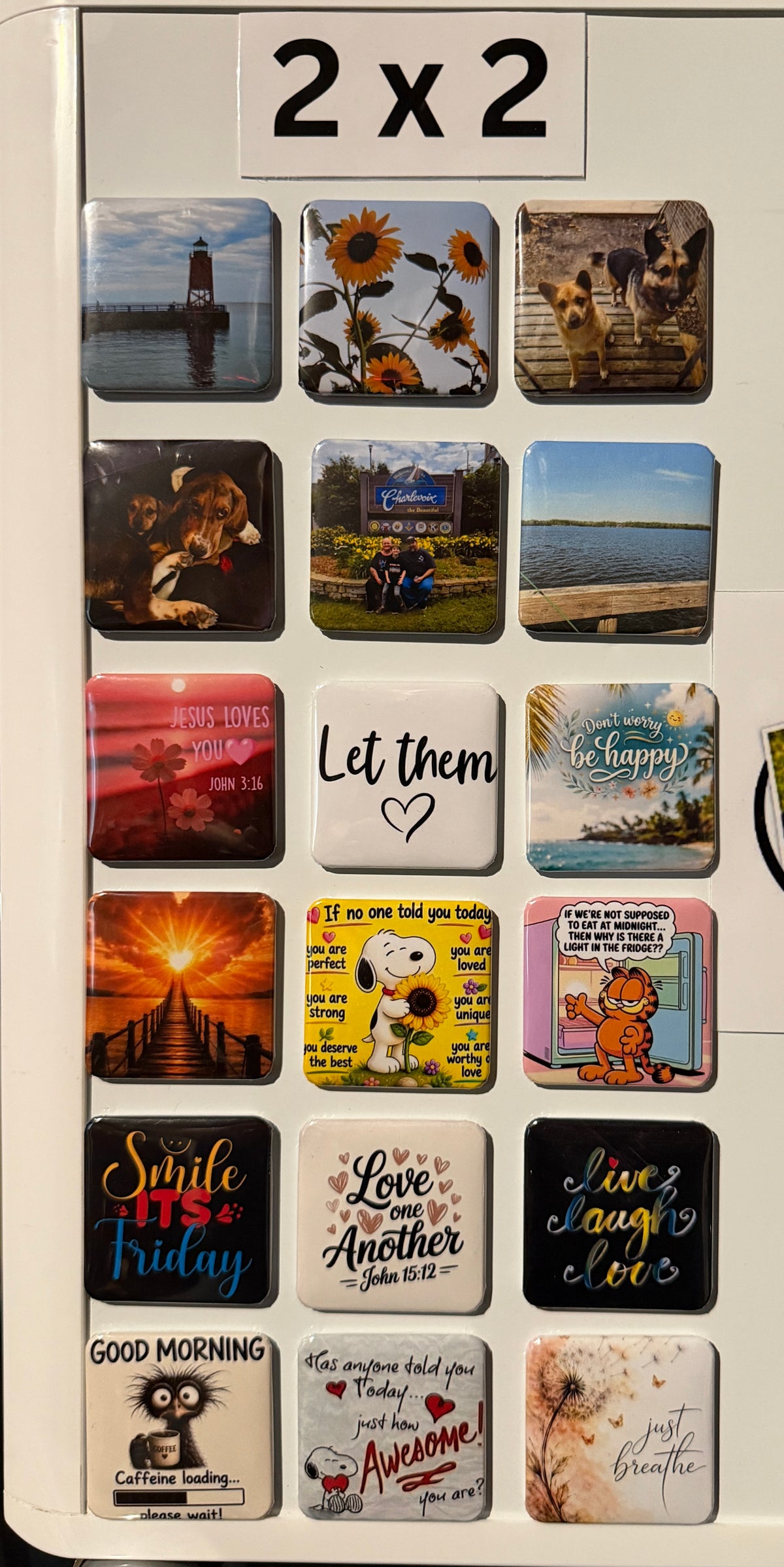 2x2 and 2.5x3.5 Custom Magnets