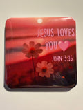 Jesus Loves You John 3:16 Magnet