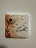 Just Breathe Dandelion Magnet